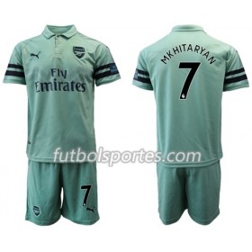 Camisetas Arsenal Mkhitaryan 7 Niño Tercera Equipacion 2018/2019